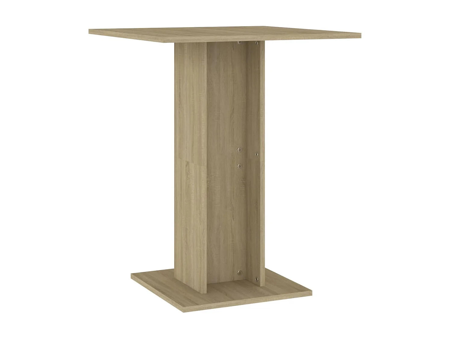 Mesa de bistrô 60x60x75 cm derivados de madeira carvalho sonoma