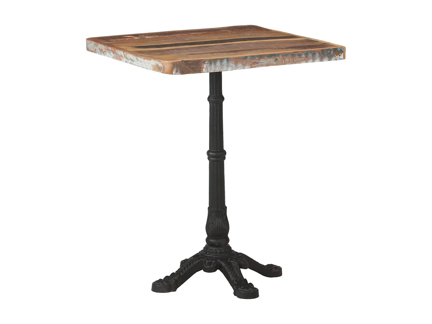 Tavolo da Bistrot 60x60x76 cm in Legno Massello di Recupero