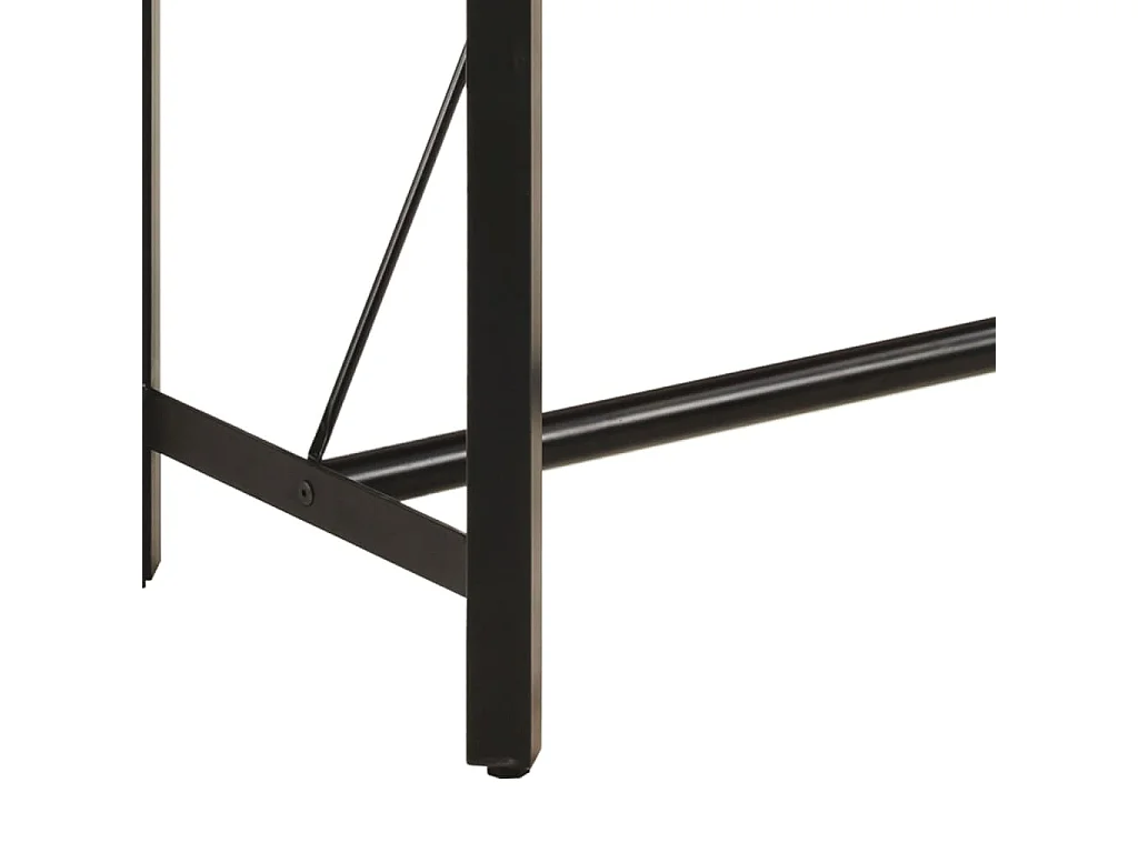 Table de bar 180x70x107 cm bois massif de manguier et fer