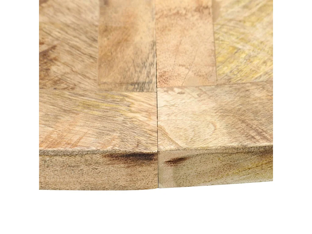 Table à manger Rond 120x76 cm Bois de manguier massif