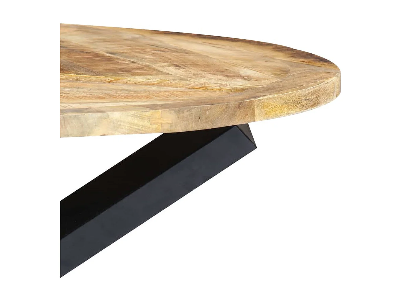 Table à manger Rond 120x76 cm Bois de manguier massif