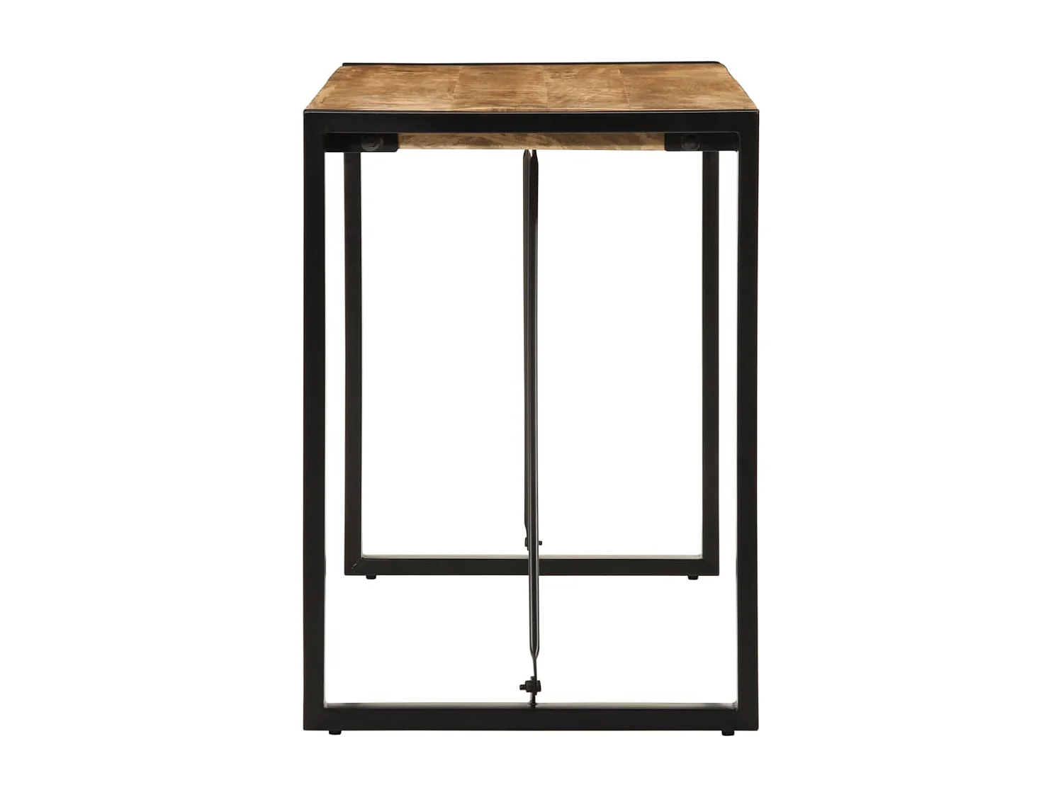 Mesa de jantar 120x55x76 cm madeira de mangueira maciça áspera