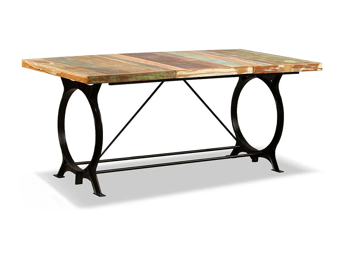 Tavolo da Pranzo in Legno Massello di Recupero 180 cm