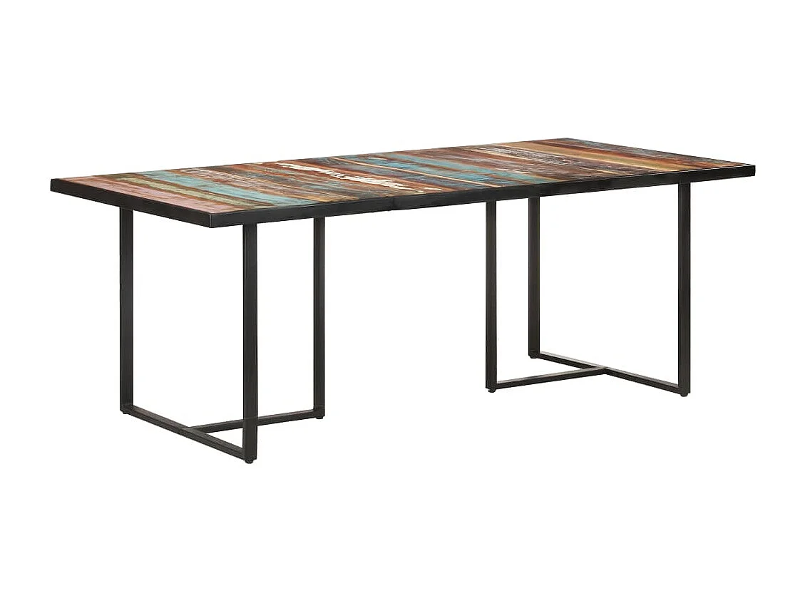 Table de salle à manger 200 cm Bois de récupération massif