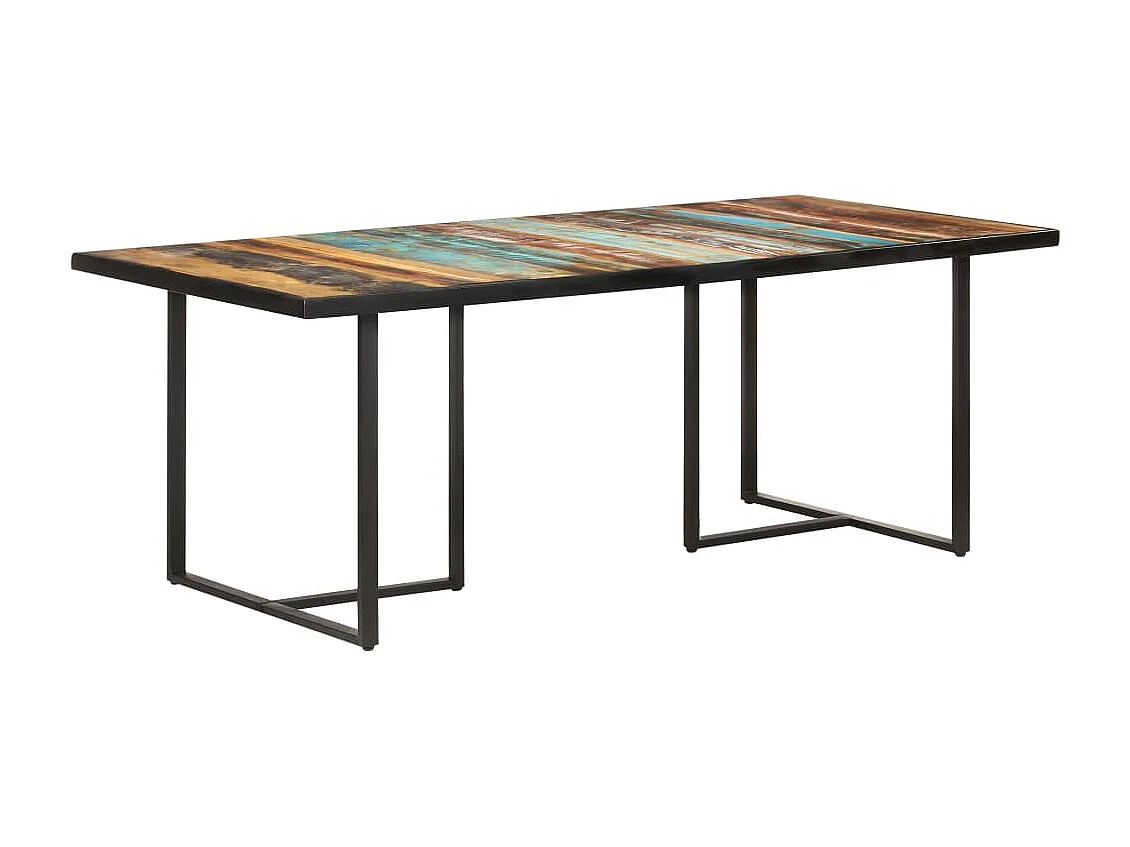 Table de salle à manger 200 cm Bois de récupération massif