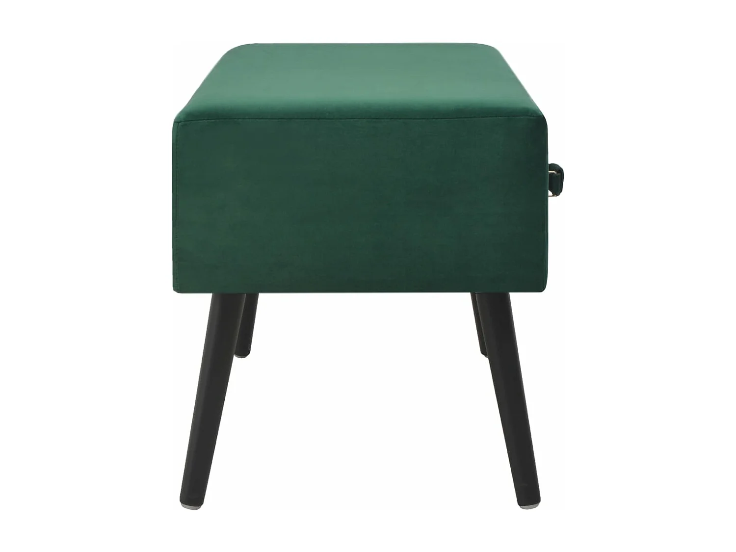 Banc avec tiroirs 80 cm Vert Velours