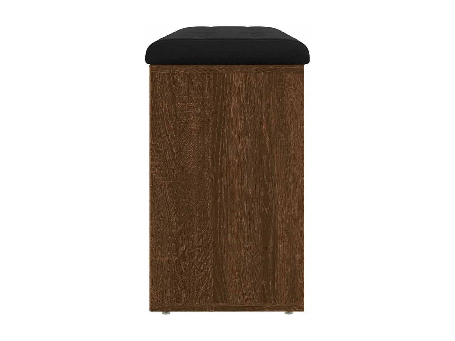 Bruin eiken schoenenbank 102x32x50 cm parket