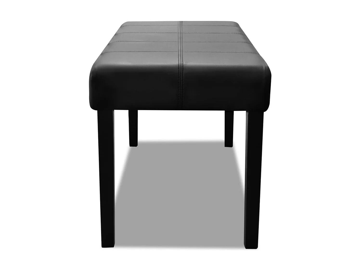 Banco de couro sintético de alta qualidade Preto