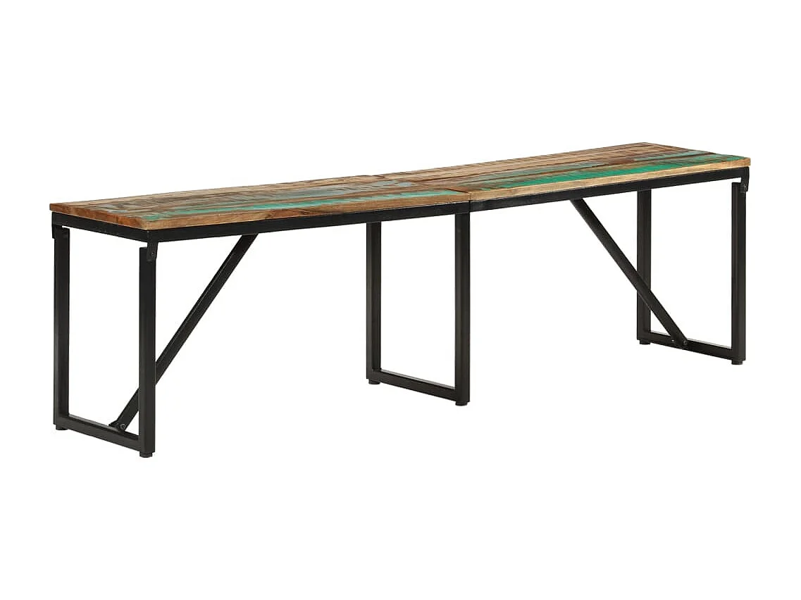 Banc 160x35x46 cm Bois massif de récupération