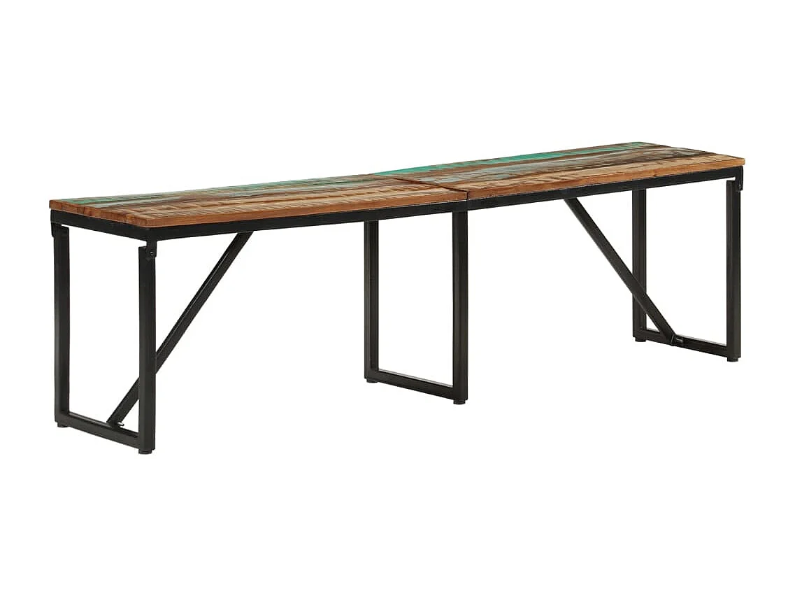 Banc 160x35x46 cm Bois massif de récupération
