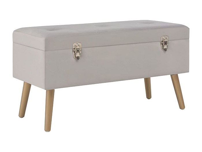 POUF CONTENITORE BELLVILLE IN VELLUTO ROSA - CITS Shop