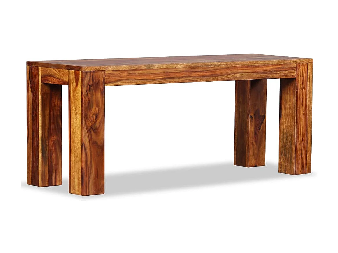 Banco de madera maciza 110x35x45 cm