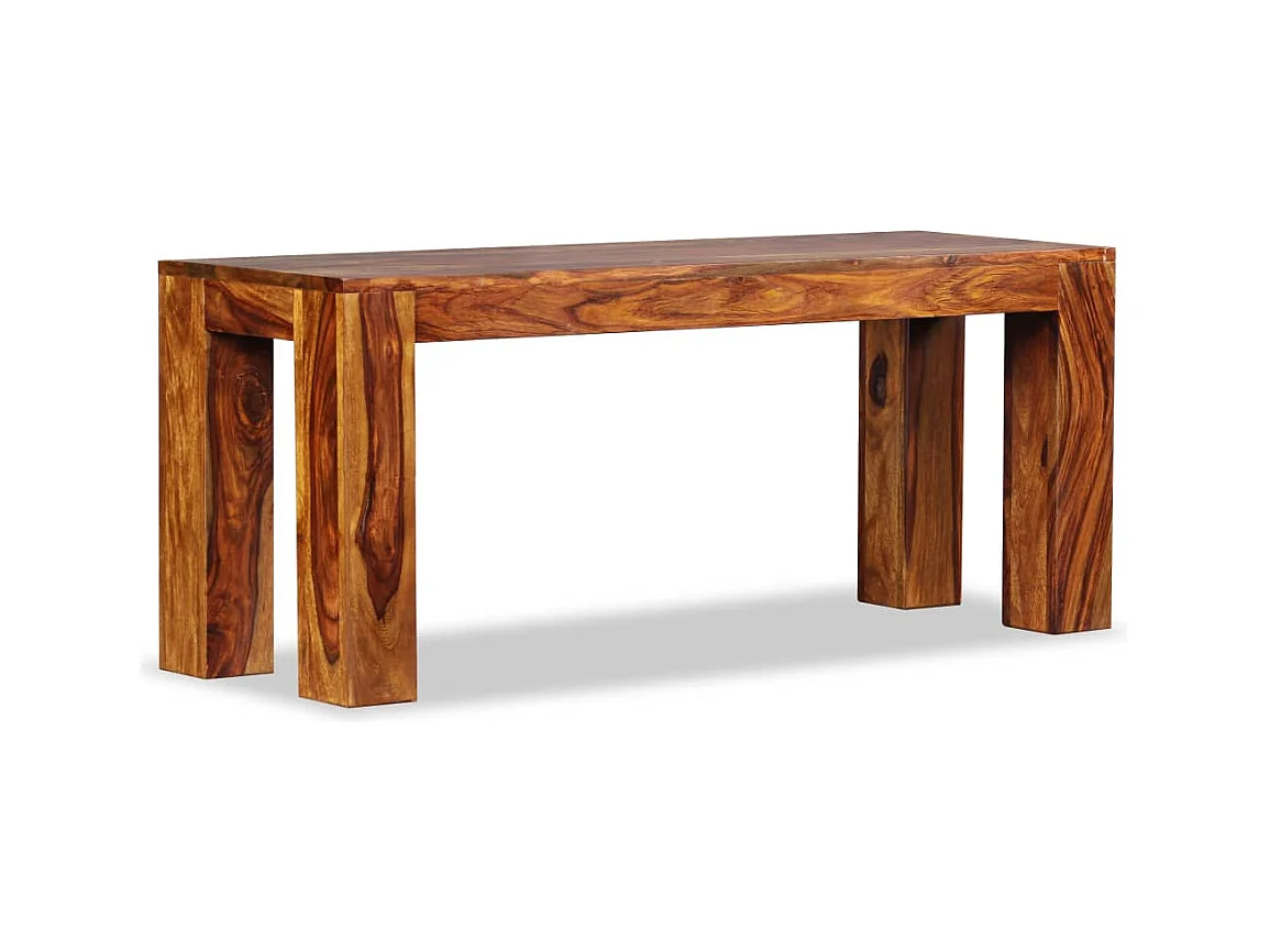 Massief houten bank 110x35x45 cm