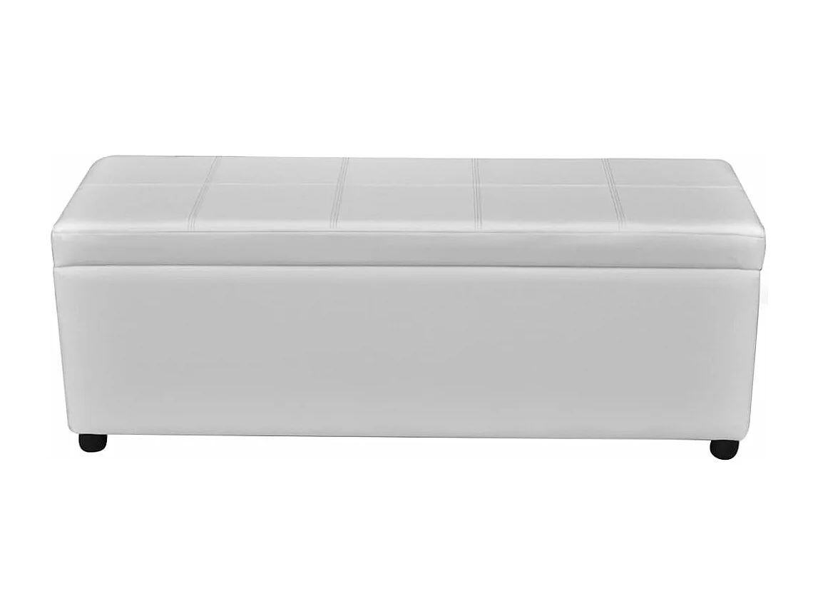 Banc long de rangement Bois Blanc