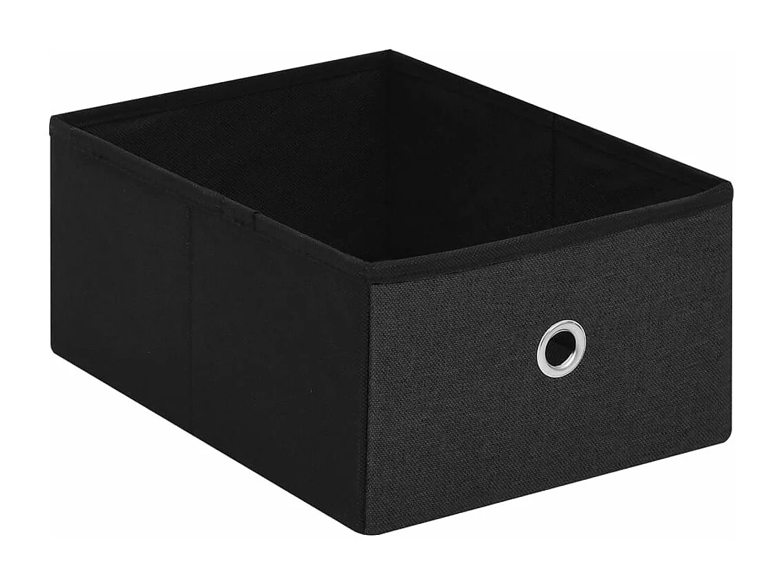 Banco de armazenamento dobrável preto 76x38x38 cm linho sintético