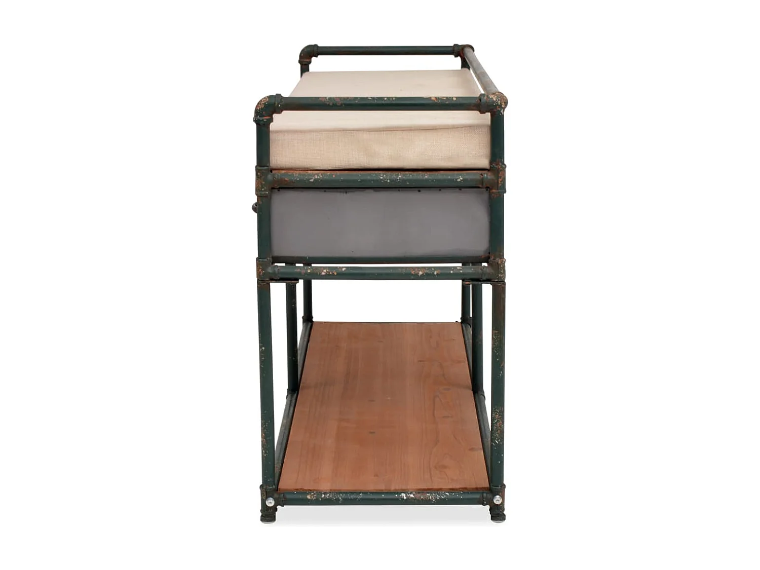 Banc de rangement avec coussin 107,5 x 34,5 x 59 cm