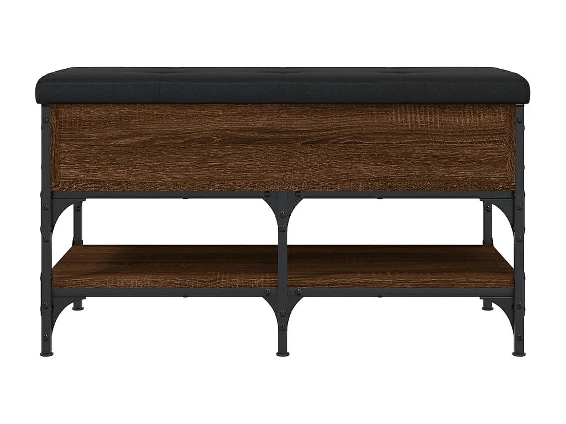 Banc à chaussures chêne marron 82x42x45 cm bois d'ingénierie