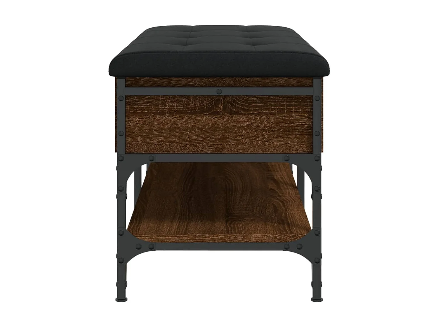 Banc à chaussures chêne marron 82x42x45 cm bois d'ingénierie