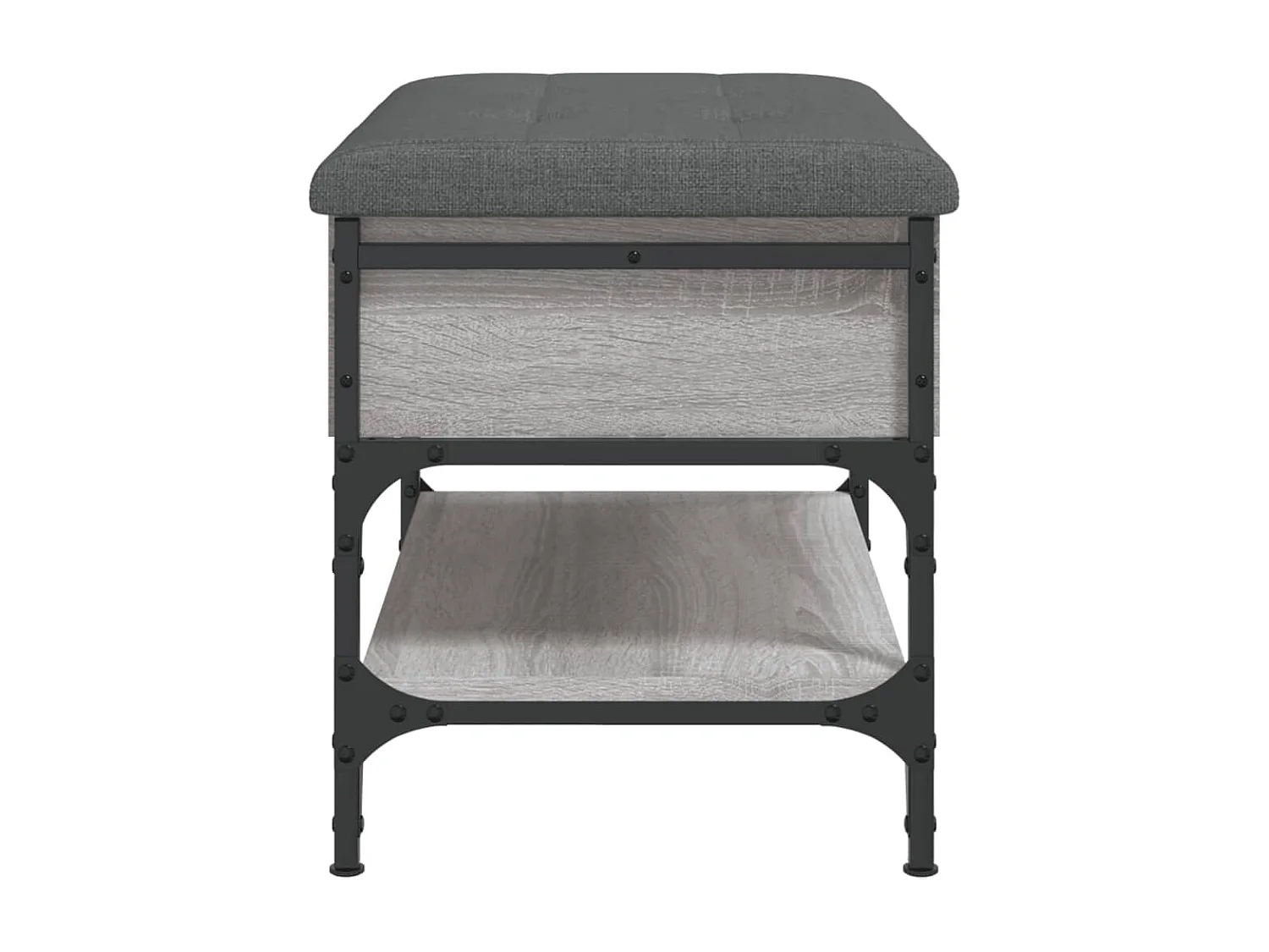 Banc à chaussures sonoma gris 62x42x45 cm bois d'ingénierie