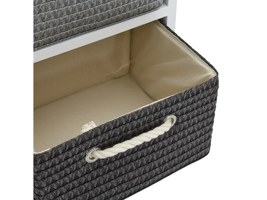 Banc de rangement 6 tiroirs Bois