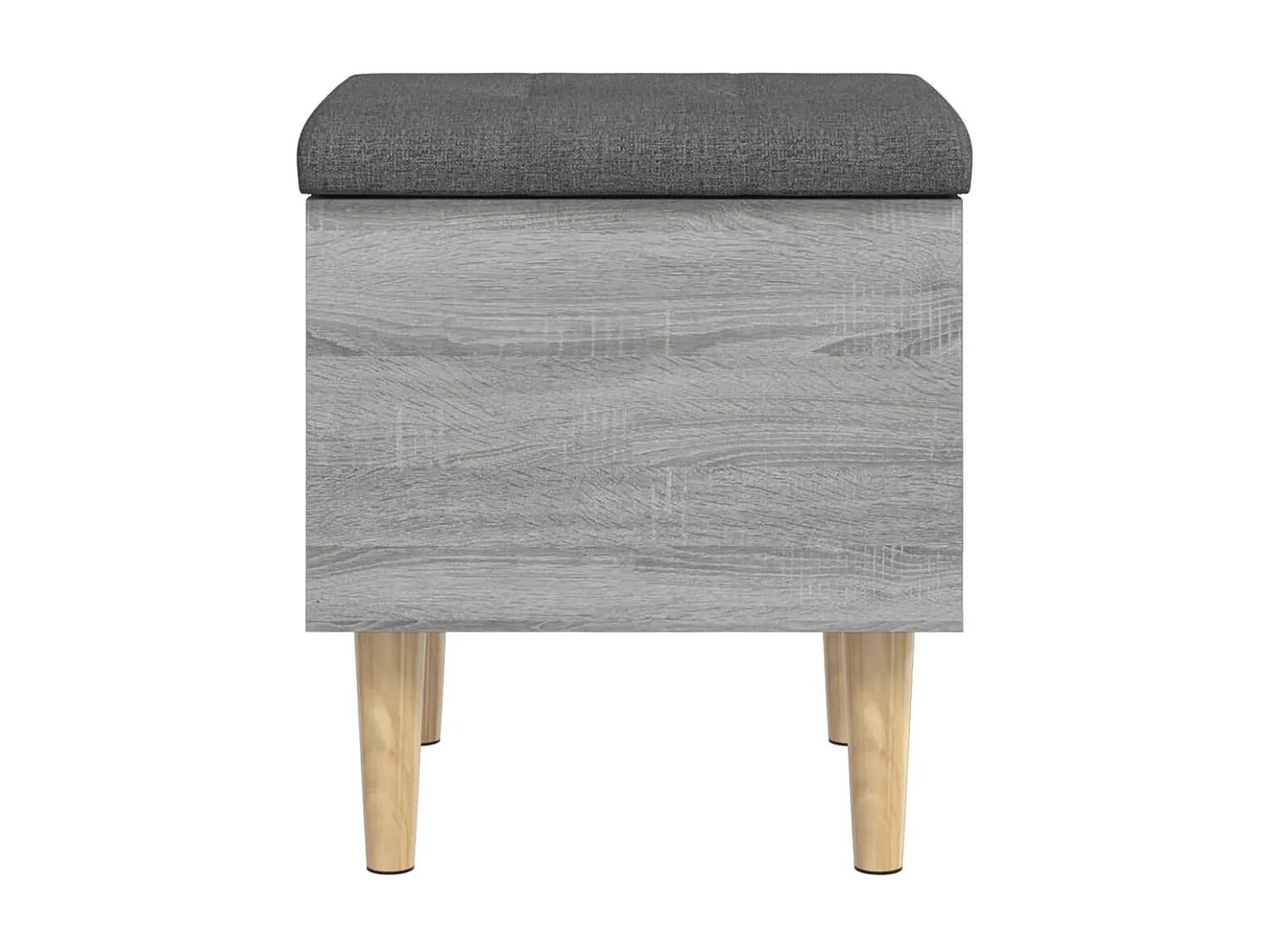 Banc de rangement sonoma gris 42x42x46 cm bois d'ingénierie