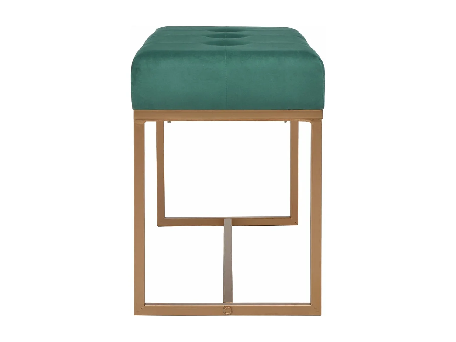 Banc 80 cm Vert Velours