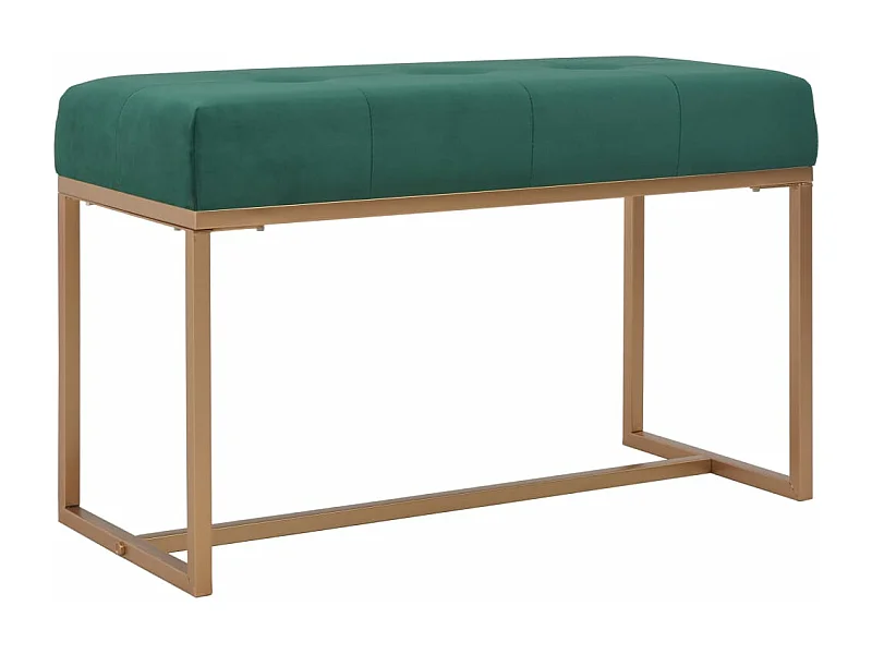 Banc 80 cm Vert Velours