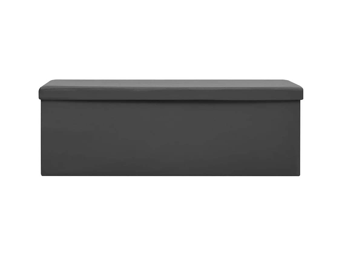 Panca portaoggetti pieghevole in PVC grigio