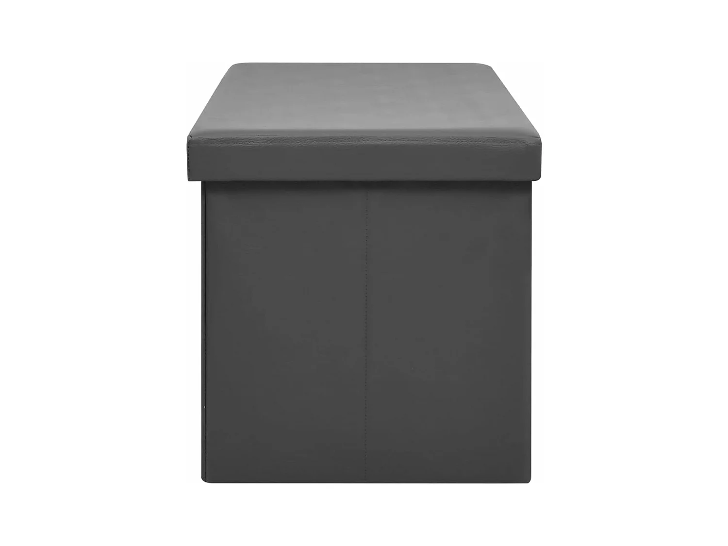 Panca portaoggetti pieghevole in PVC grigio