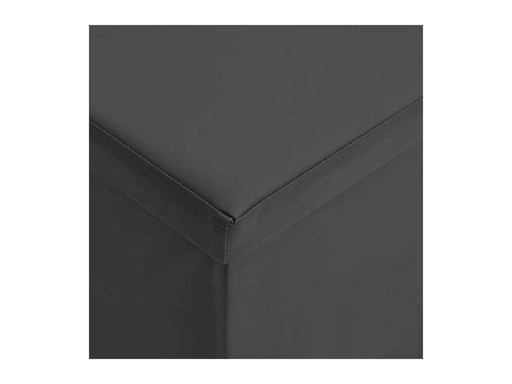 Panca portaoggetti pieghevole in PVC grigio