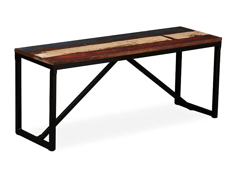 Banco 110 x 35 x 45 cm Madera maciza recuperada