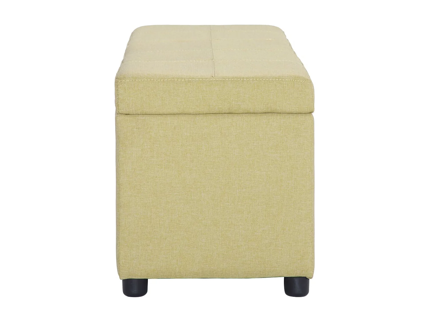 Banc avec compartiment de rangement 116 cm Vert Polyester