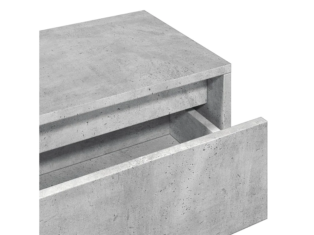 Ensemble de meubles de couloir 4 pcs gris béton bois ingénierie