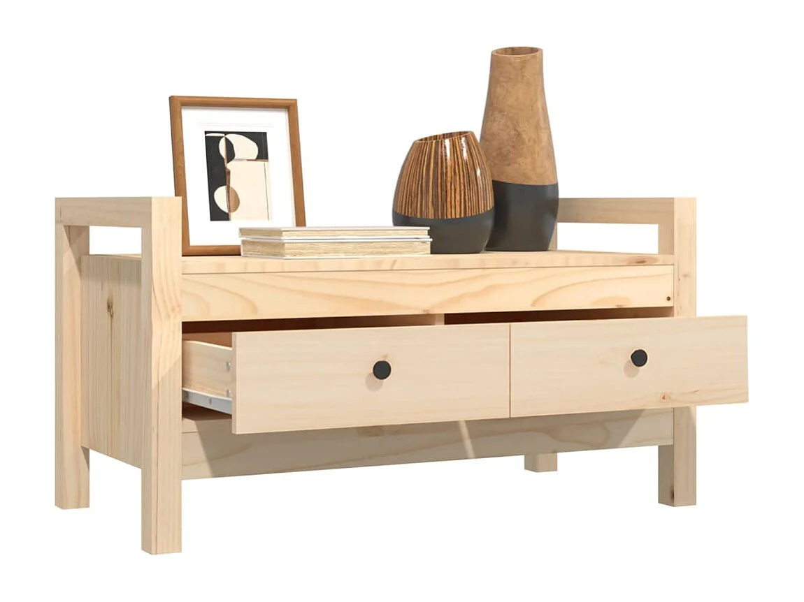 Banc d'entrée 80x40x43 cm Bois de pin massif