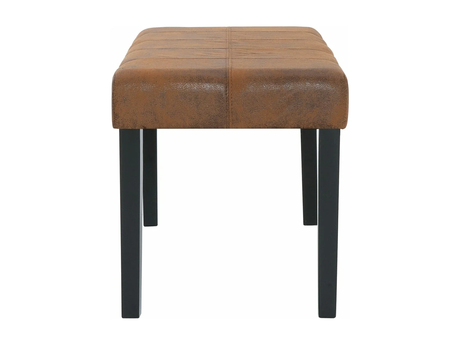 Banc 106 cm Marron Similicuir daim