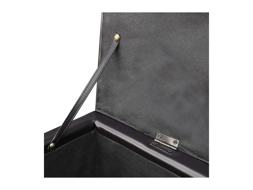 Banc long de rangement bois marron