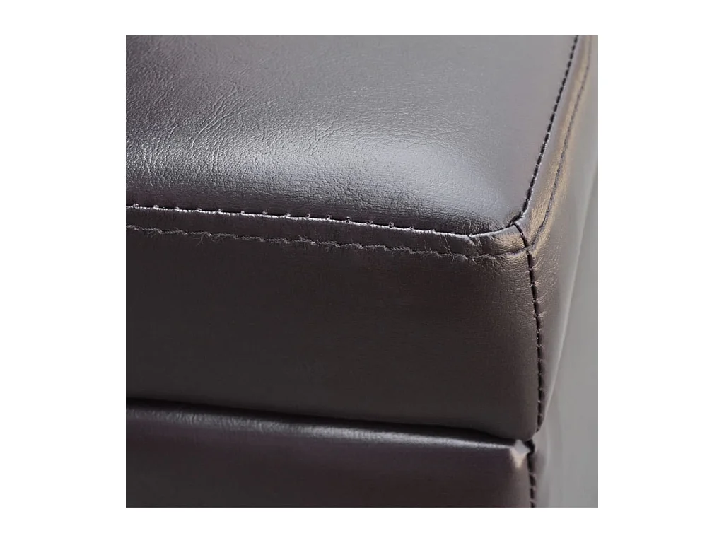 Banc long de rangement bois marron