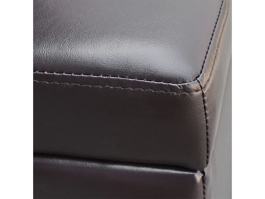 Banc long de rangement bois marron