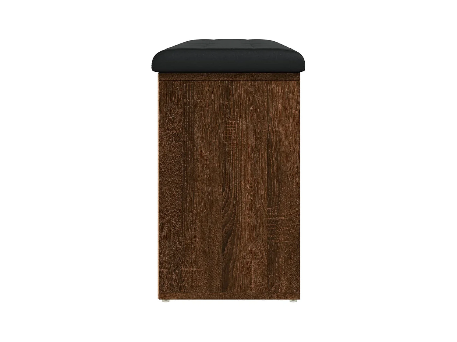 Bruin eiken schoenenbank 102x32x50 cm parket