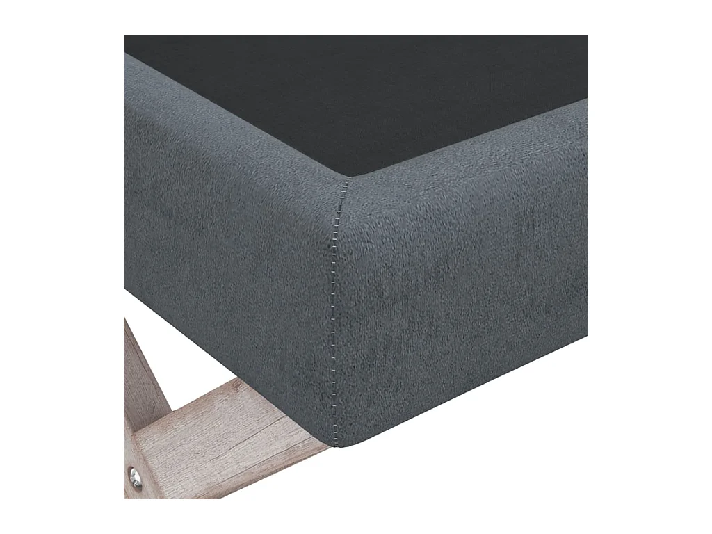 Tabouret de rangement Gris foncé 45x45x49 cm Velours