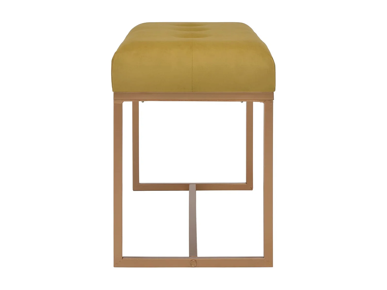 Banc 80 cm Moutarde Velours