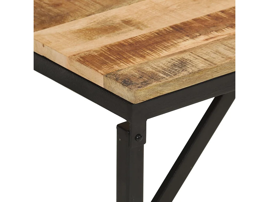 Banco 160x35x46 cm madera maciza de mango