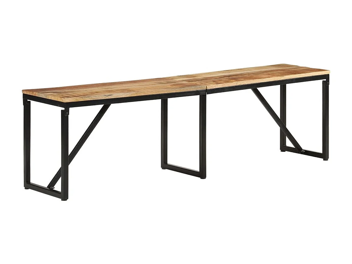 Banco 160x35x46 cm madera maciza de mango