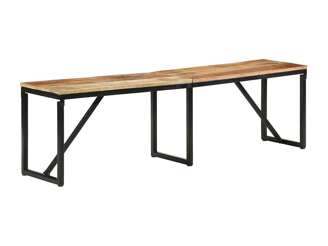 Banco 160x35x46 cm madeira maciça de mangueira