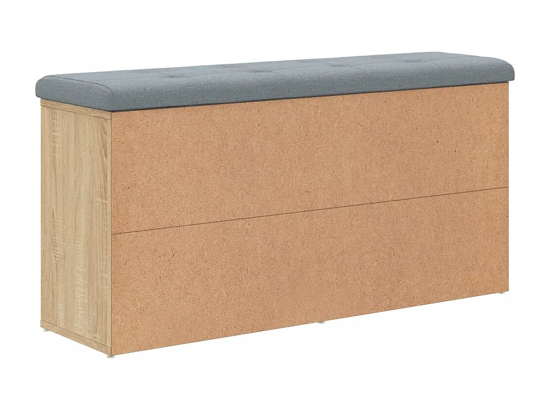 Banc à chaussures chêne sonoma 102x32x50 cm bois d'ingénierie