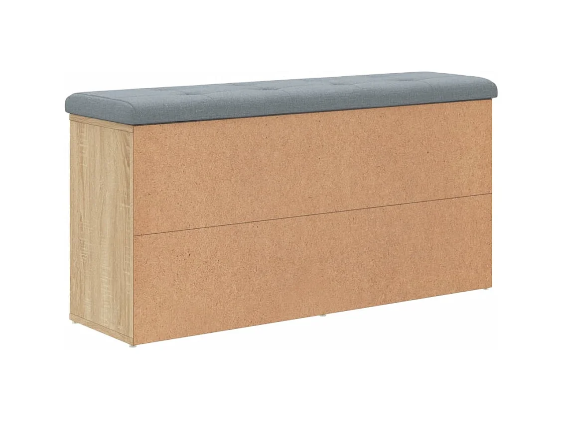 Sonoma eiken schoenenbank 102x32x50 cm samengesteld hout