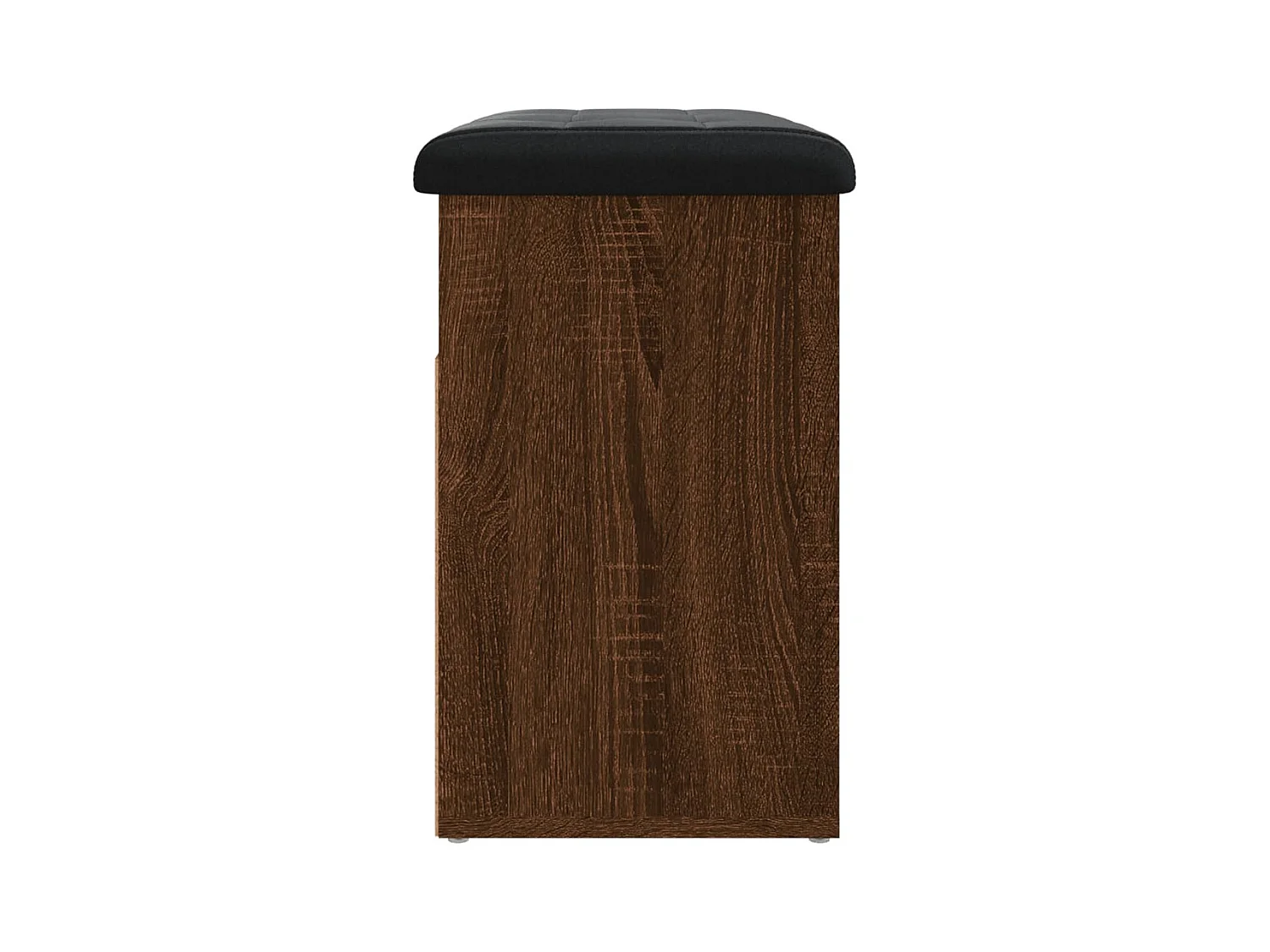 Bruin eiken schoenenbank 62x32x50 cm parket
