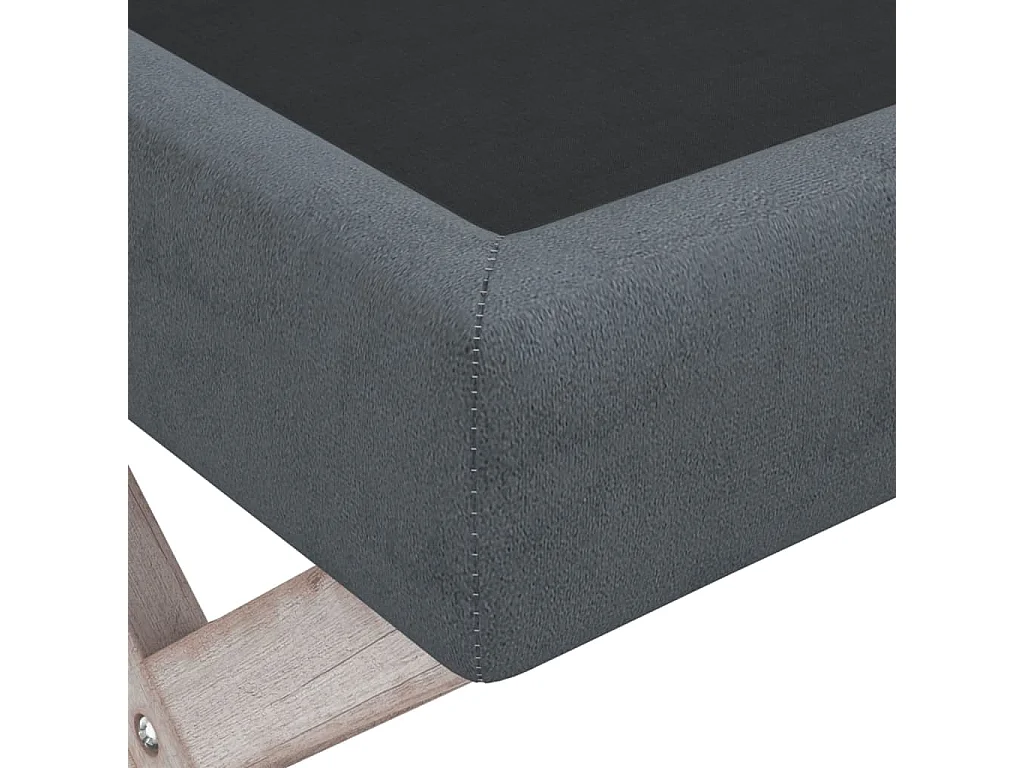 Tabouret de rangement Gris foncé 110x45x49 cm Velours