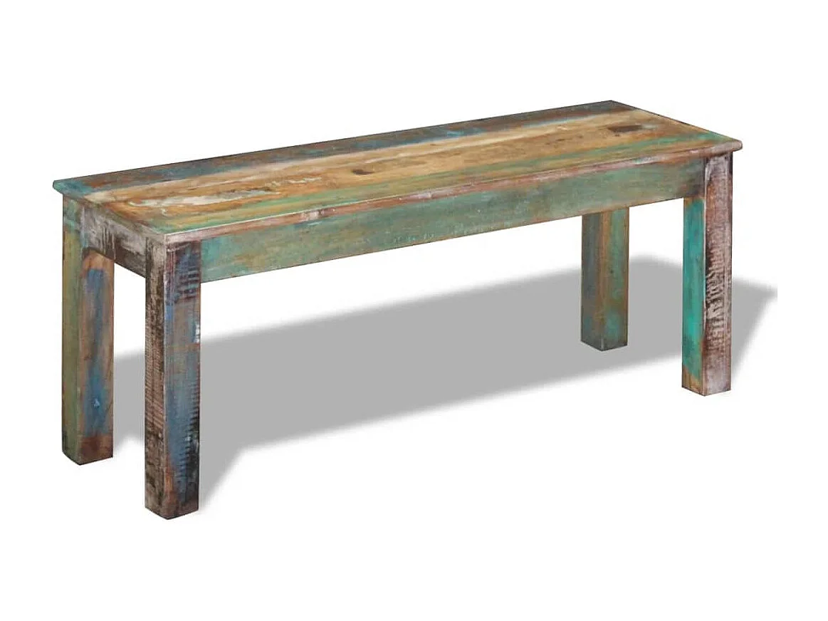 Banco 110x35x45 cm Madera maciza recuperada