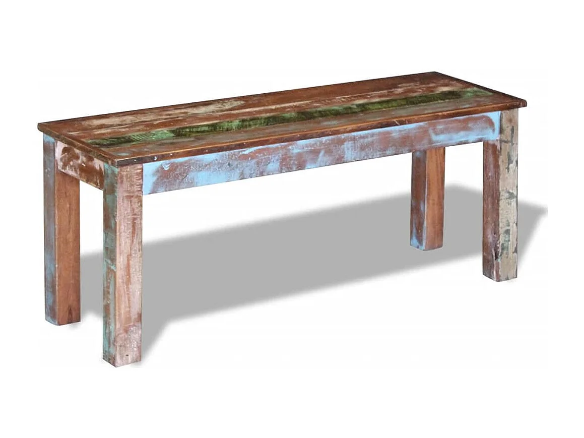 Banco 110x35x45 cm Madera maciza recuperada